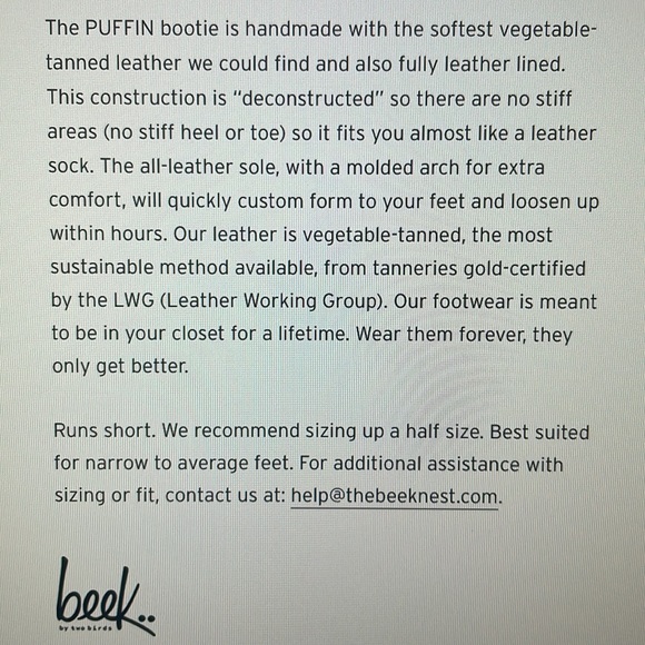 🆕BEEK Puffin Chocolate sz 8.5 - Picture 4 of 16